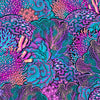 Plus Size Eco-Friendly Coral Kaleidoscope Rash Guard