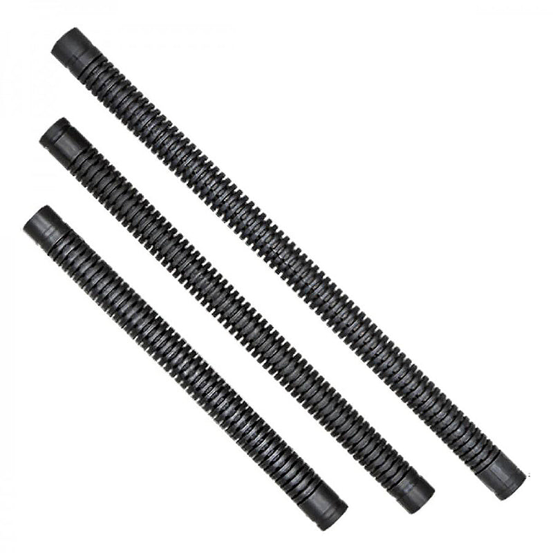 XDEEP corrugated inflator hose, 13-inch length, front view.
