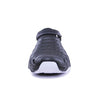 Crosskix 2.0 Knightrider dark gray clog front view showing toe box design and white sole contrast