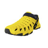 Crosskix 2.0 Yellowjacket water shoe angled side view displaying the slip-on design with multiple drainage holes throughout yellow upper