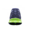 Crosskix APX Charcoal Lime shoe rear heel view showing the gray upper construction and bright green midsole with black traction elements
