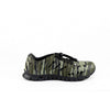 Crosskix APX Bottomlands by Mossy Oak sneaker lateral side view showcasing the woodland camouflage upper with black trim and rugged outsole