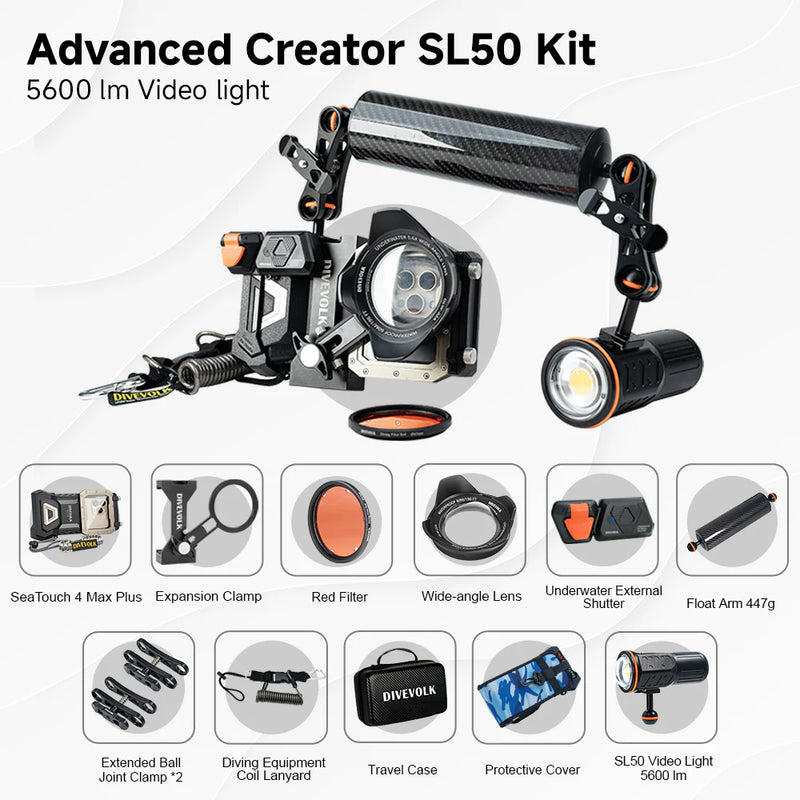 Divevolk Advanced Creator SL50 Underwater Filmmaking Kit Product Photo