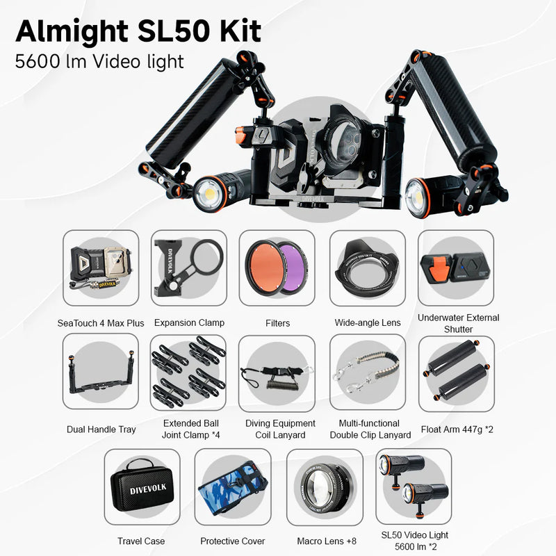Divevolk Almighty SL50 Ultimate Underwater Creator Kit Product Photo