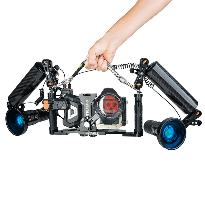 Divevolk Double Clip Dive Lanyard for Underwater Gear Product Photo