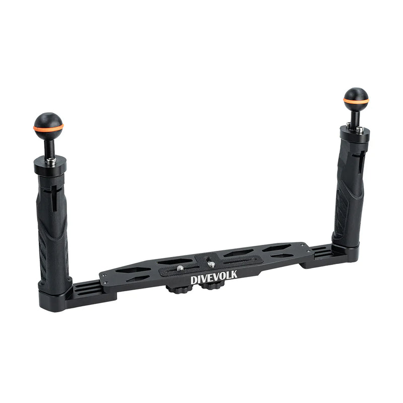 Divevolk Dual Handle Underwater Camera Tray with Ball Heads Product Photo