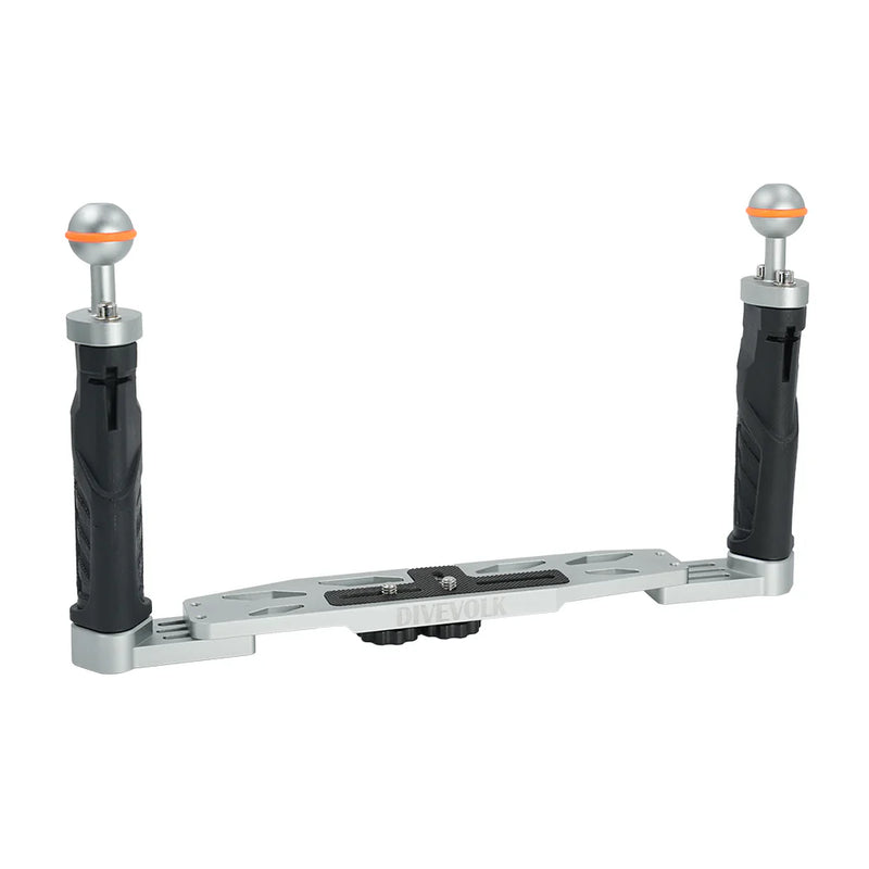 Divevolk Dual Handle Underwater Camera Tray with Ball Heads Product Photo