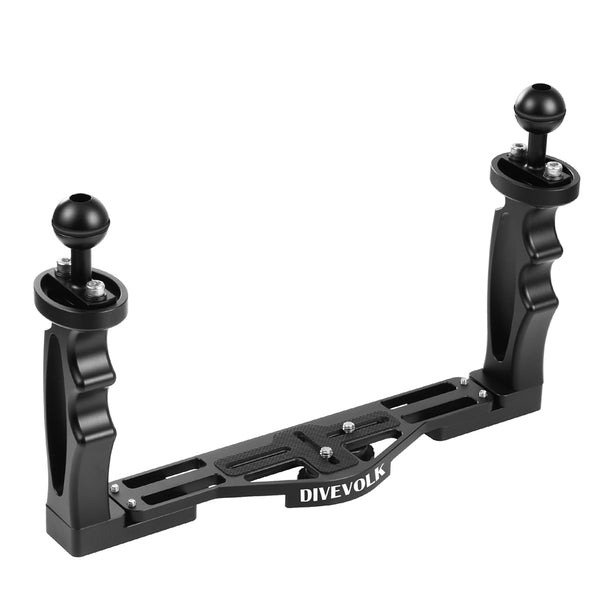 DIVEVOLK Dual Handle Tray for Smartphone and Action Camera Housings-Scuba Schools of America