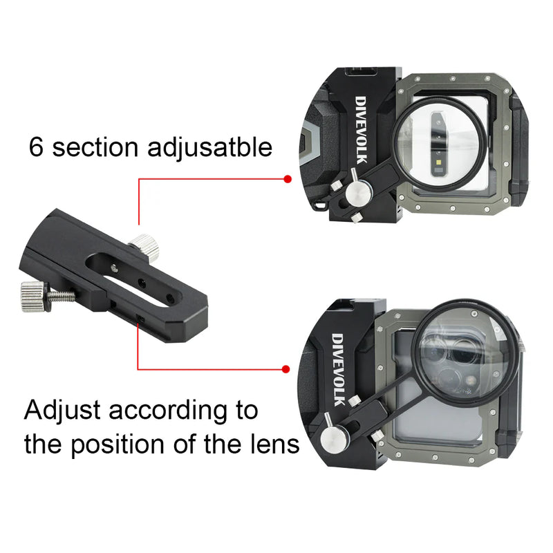 Divevolk Expansion Clamp with 67mm Lens Adapter Product Photo