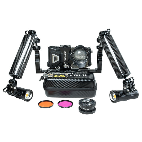 DIVEVOLK SeaTouch 4 Max Plus Almighty Kit Underwater Housing for Smartphones-Scuba Schools of America