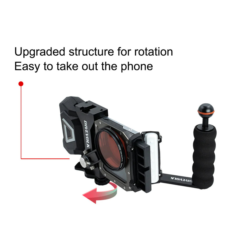 Divevolk Single Handle Underwater Camera Tray with Ball Head Product Photo