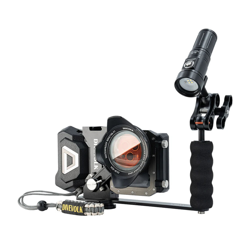 Divevolk Single Handle Underwater Camera Tray with Ball Head Product Photo