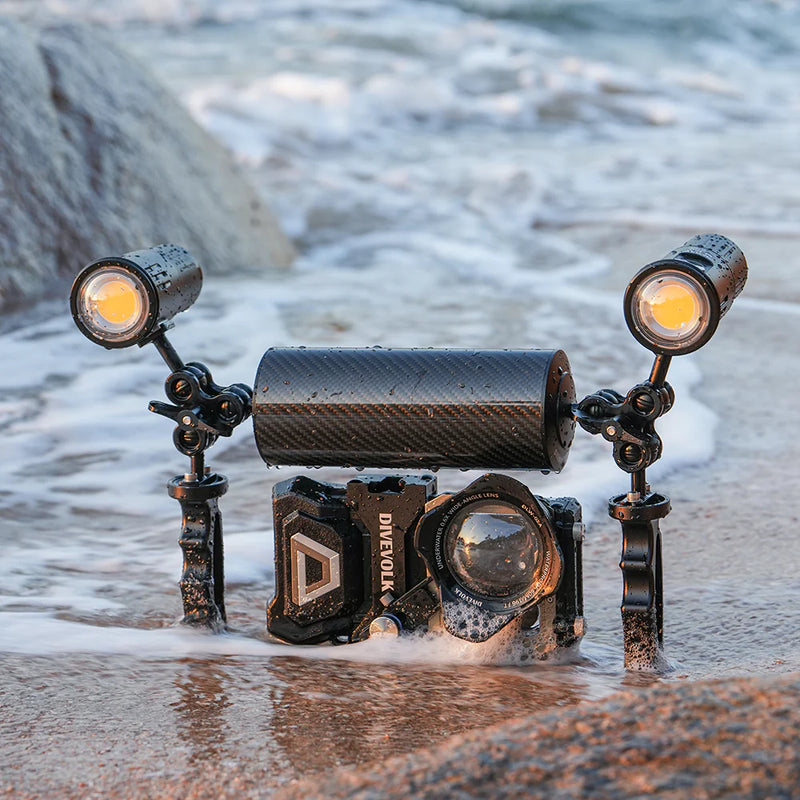 Divevolk Triple Ball Joint Clamp for Underwater Camera Rigs Product Photo