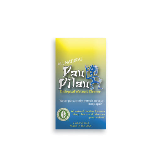 Pau Pilau biological wetsuit cleaner packet, all-natural formula for eliminating odors and refreshing diving gear