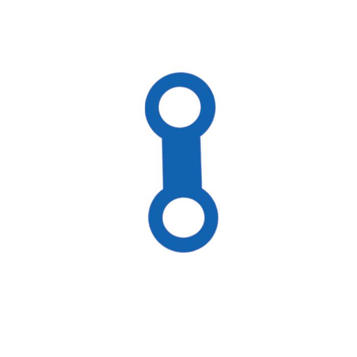 Innovative Scuba Concepts snorkel keeper - blue silicone with dual ring design