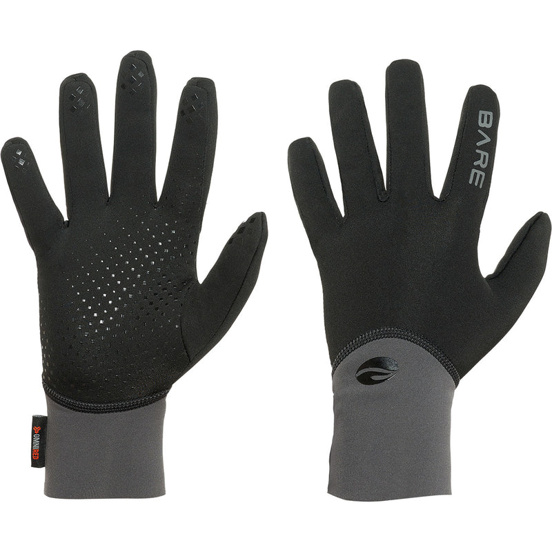 EXOWEAR GLOVES - BLK/GRY-Scuba Schools of America
