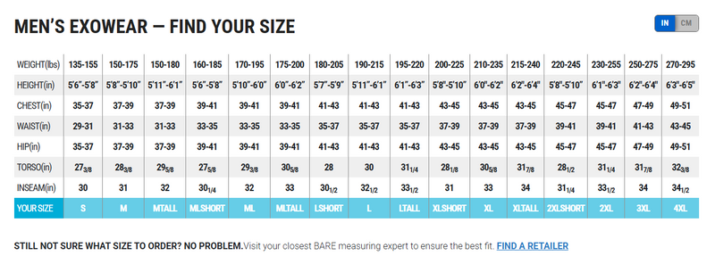 EXOWEAR VEST, UNISEX - BLK/GRY-Scuba Schools of America