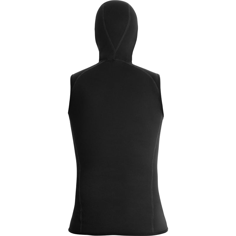 EXOWEAR HOODED VEST, UNISEX - BLK/GRY