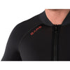 EXOWEAR LONG SLEEVE FRONT ZIP JACKET, MEN'S - BLK/GRY