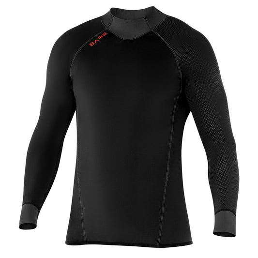 EXOWEAR LONG SLEEVE TOP, MEN'S - BLK/GRY