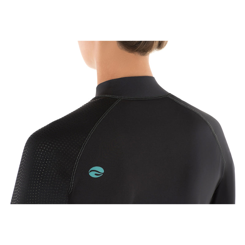 EXOWEAR LONG SLEEVE TOP, WOMEN'S - BLK/GRY