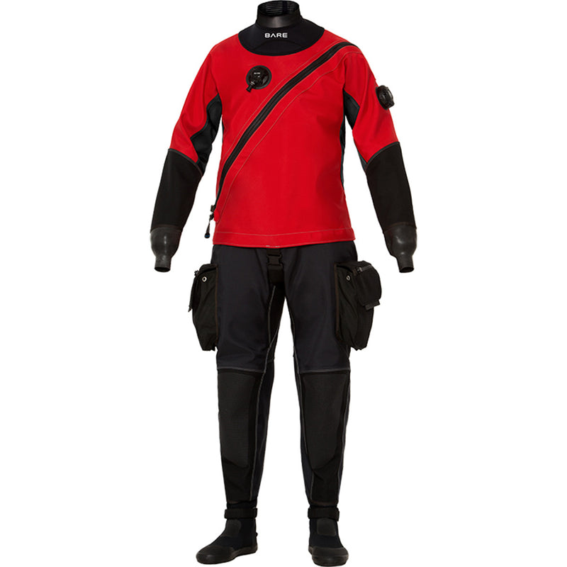 EXPEDITION HD2 TECH DRY - MADE TO ORDER - BLK, RED Men's Drysuit