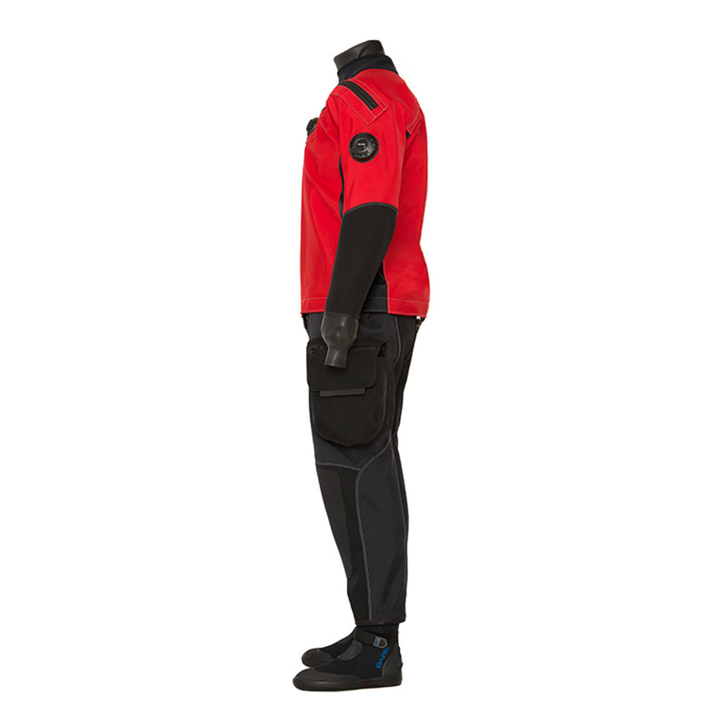 EXPEDITION HD2 TECH DRY - MADE TO ORDER - BLK, RED Men's Drysuit