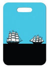 Innovate Scuba Concepts luggage tag displaying a vintage diver helmet with octopus tentacles on a blue background.