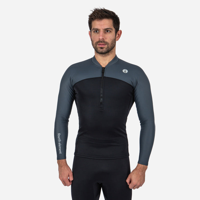 Men's Thermocline Front Zip Long Sleeve Dive Top Product Photo