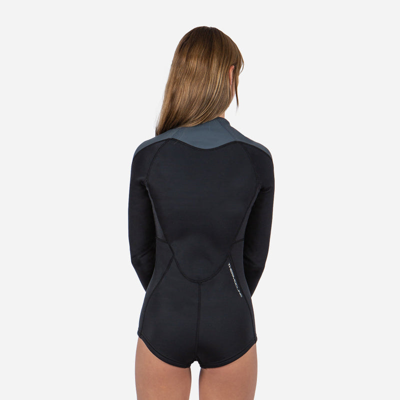 Women's Thermocline Long Sleeve Swimsuit Front Zip Product Photo