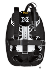 XDEEP NX ZEN Standard – rear view of full BCD set with stainless steel backplate and wing