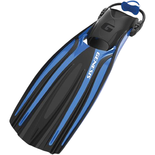 Flowfin Genesis Flow Fin SM Black | Open Heel Scuba Fin – Scuba Schools of America