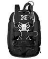 XDEEP GHOST BC – rear view of ultralight wing system with single-tank strap and aluminum backplate