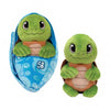 Snug-A-Buddy Turtle Plush with Blanket Pouch