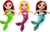 Close-Up of Mermaid Plush Trio