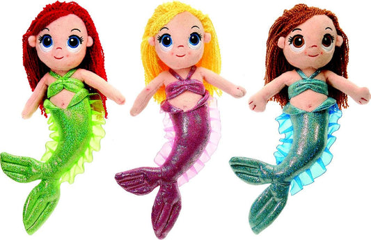 Close-Up of Mermaid Plush Trio