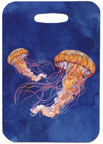 Jellyfish luggage tag – Watercolor Design