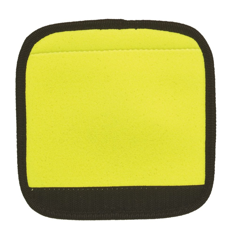 Innovative Scuba Concepts yellow neoprene Divers Luggage Grip with black trim, blank design for visibility and comfort.