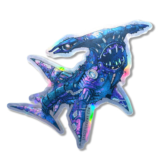 Steampunk Hammerhead Shark Sticker