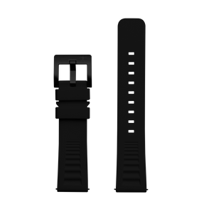 Hawaiian Lifeguard 22mm Replacement Black Strap with Black Buckle