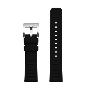 Hawaiian Lifeguard 22mm Replacement Black Strap with Steel Buckle