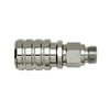 Innovate Scuba Concepts chrome-plated hose nipple fitting with external threads and ribbed grip surface