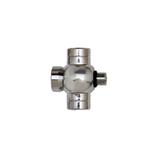 Innovate Scuba Concepts chrome-plated brass swivel fitting with multiple connection ports for scuba diving equipment