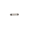 Innovate Scuba Concepts straight-through cylindrical fitting with black end caps for scuba gear fluid connections