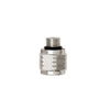 Innovate Scuba Concepts threaded fitting with textured grip surface and chrome finish for diving equipment assembly