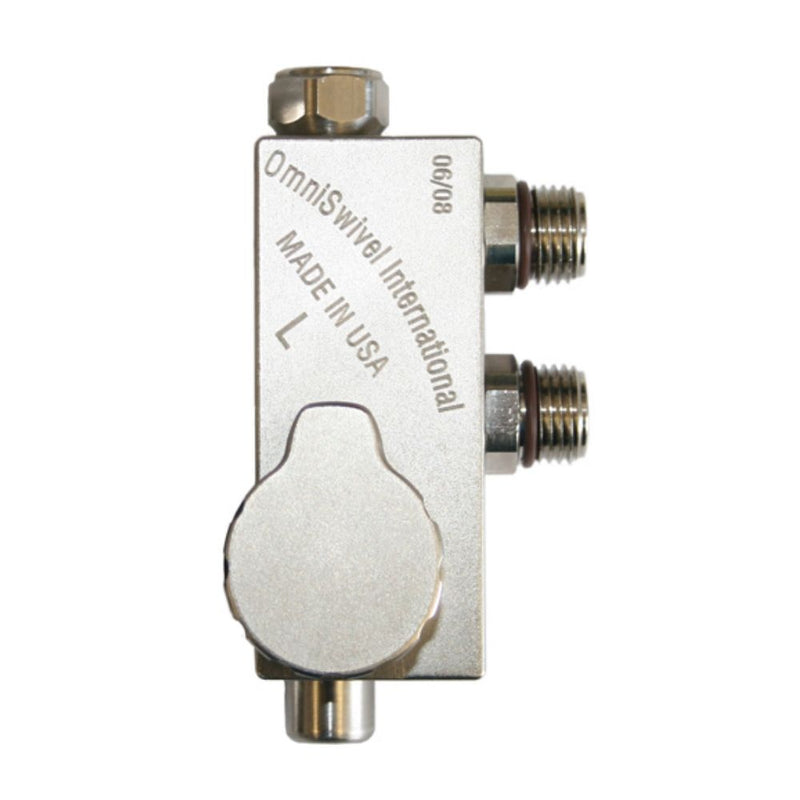 Innovate Scuba Concepts Omni Swivel International diving regulator fitting with directional flow control - Made in USA