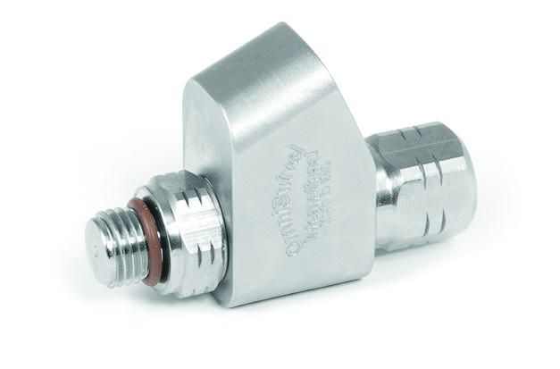 Innovate Scuba Concepts dual-port manifold block with threaded connections for scuba diving air distribution