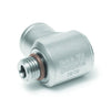 Innovate Scuba Concepts cylindrical hose adapter with male threaded connection and chrome-plated brass construction