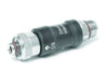 Innovate Scuba Concepts inline hose adapter with black anodized center section and chrome threaded ends