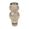 Innovate Scuba Concepts brass quick-connect hose fitting with knurled coupling ring and threaded male connector
